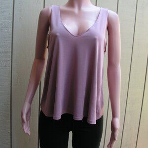 BP mauve sleeveless V-neck top, size Small